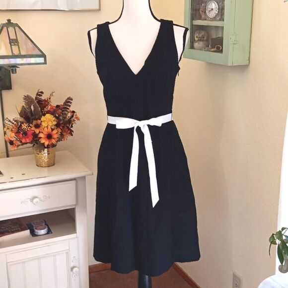 Banana Republic Textured Fit and Flare Dress - Picture 1 of 12